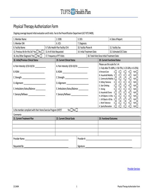 Physical Therapy Initial Evaluation Template Fill And Sign Printable