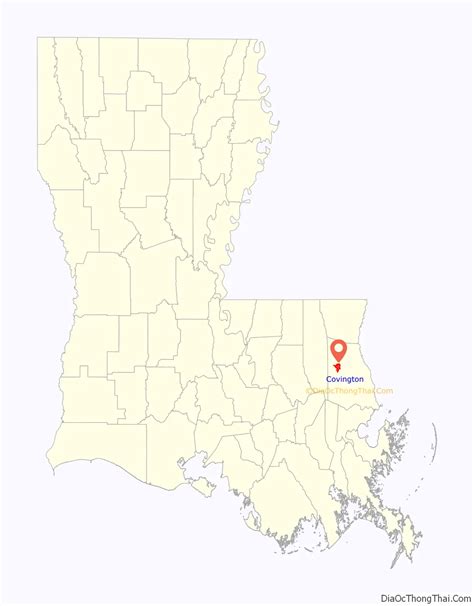 Map Of Covington City Louisiana