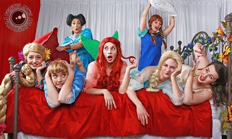 Pajama Party Disney Princess Pinup Girl Photos