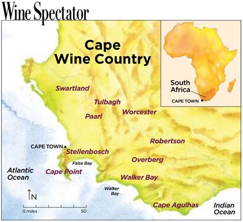 South Africas Cape Wine Regions Wine Region Map Wine Knowledge