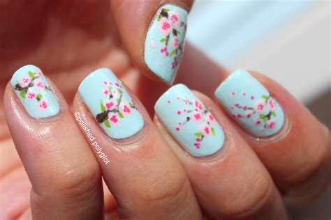 Cherry Blossom Nail Design