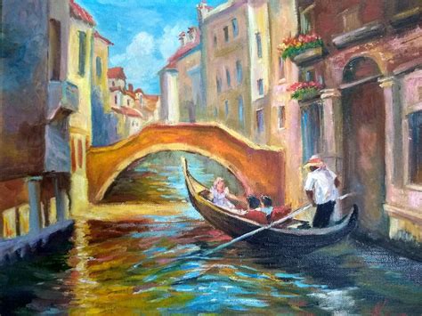 Gondola In Venice Original Oil Painting Gift Artfinder