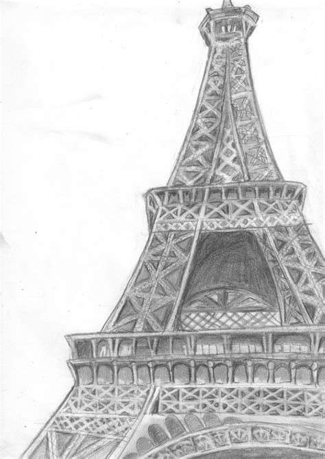70 Easy And Beautiful Eiffel Tower Drawing And Sketches