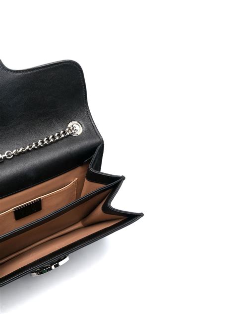 Pre Owned Gucci Interlocking G Crystal Embellished Crossbody Bag In