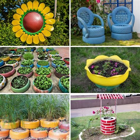 30 Ways To Upcycle Old Tires In Your Garden Useful Decorative Ideas