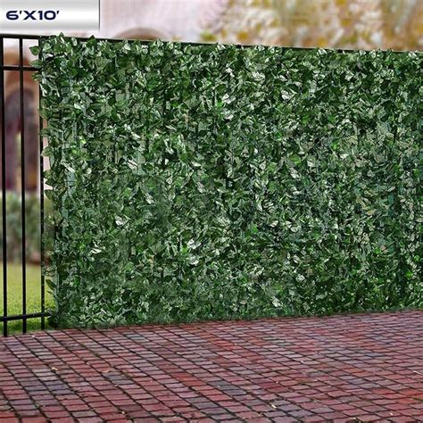 Windscreen4less Artificial Faux Ivy Leaf Decorative Fence Screen 6 X