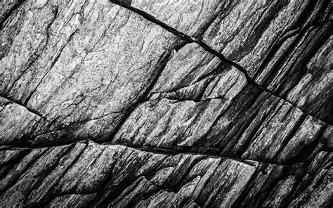 Download Wallpapers Black Stone Wall 4k Macro Natural Rock Texture