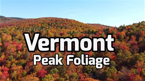 Drone Views Of Peak Fall Foliage In Vermont 2022 With Relaxing Calm