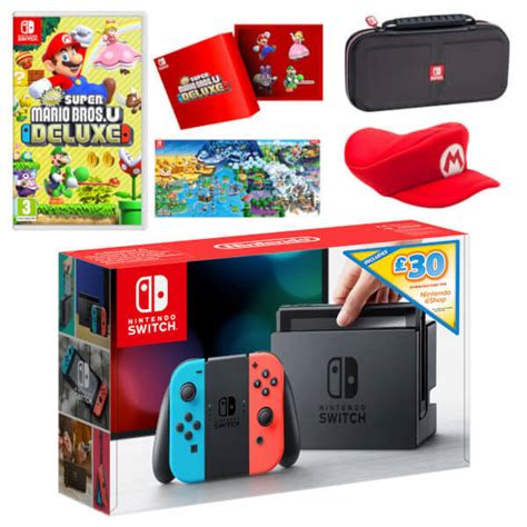 Nintendo Switch New Super Mario Bros U Deluxe Pack £30 Eshop Credit