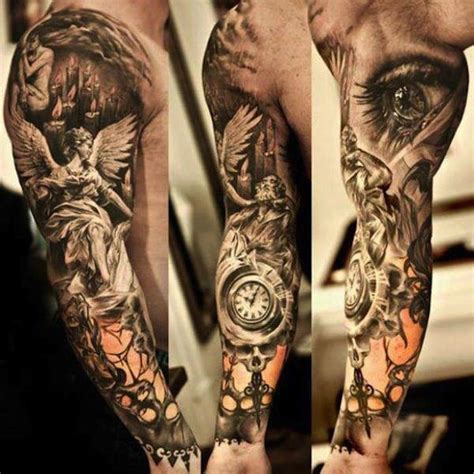 Los tatuajes son maravillosos y son un arte corporal que muchos hombres eligen cada vez mas. 96 Tatuajes de media manga o de manga entera