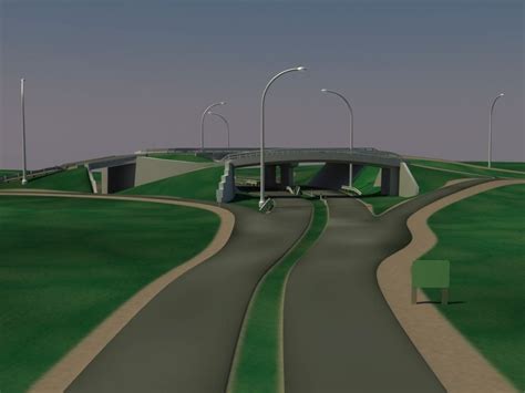 Highway Overpass 3d Model Cgtrader