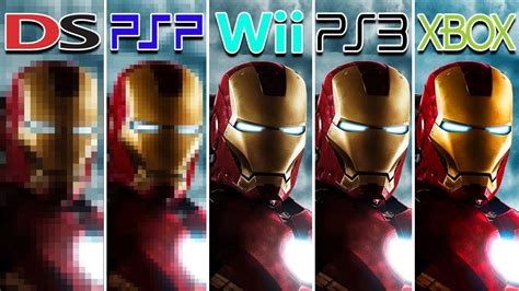 Iron Man 2 2010 Nds Vs Psp Vs Wii Vs Ps3 Vs Xbox 360 Which One Is