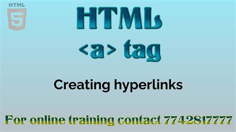Creating Hyperlinks In Html Youtube