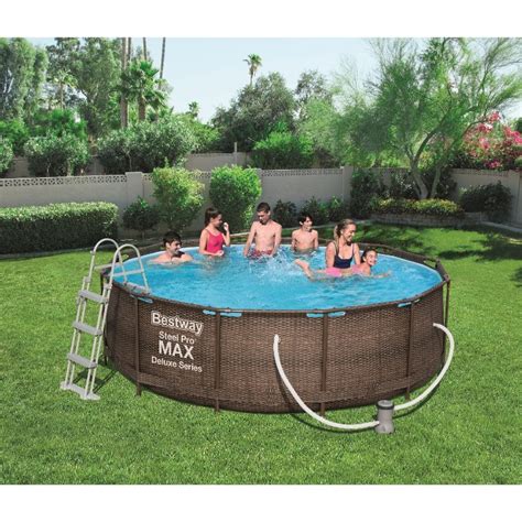 Bestway 12ft X 395in Steel Pro Max Deluxe Pool Set