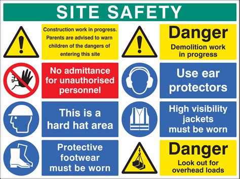 Site Safety Board 58027 Ssp Print Factory