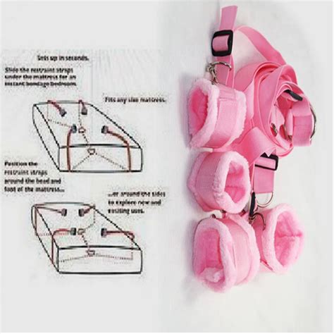 elegant pink stuffed women bed bondage restraints belt sex products belts sex restraint beltbed