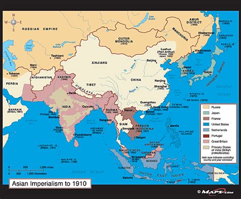 Map Of Asia During Imperialism 88 World Maps