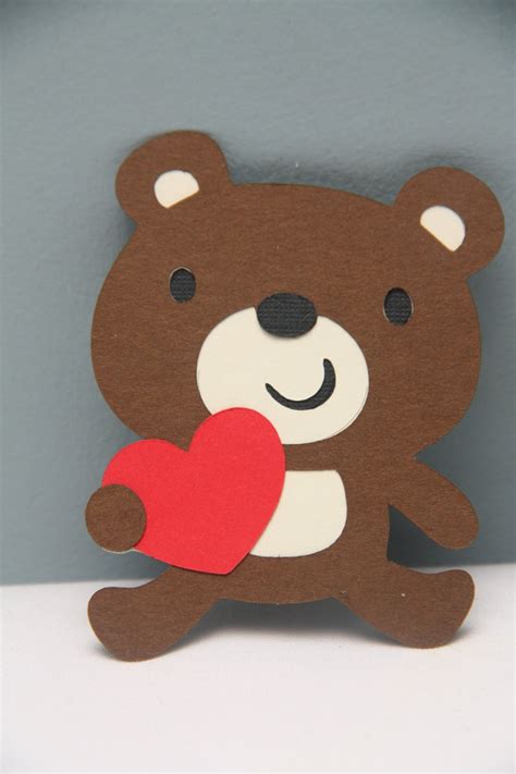 Set Of 12 Valentines Bears 500 Via Etsy Bear Valentines