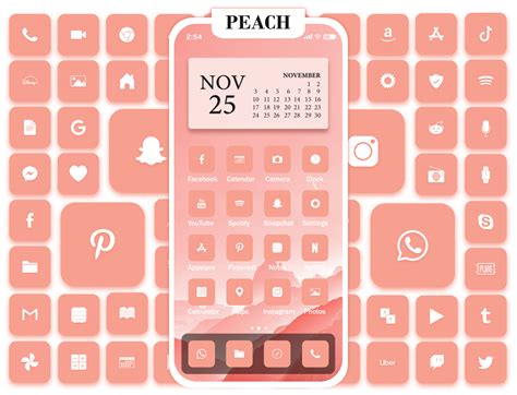 Peach App Icons By Osama Yousuf On Dribbble