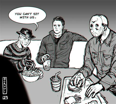 Freddy Krueger Michael Myers Jason Voorhees Slasher Funny Comic Horror Movies Funny
