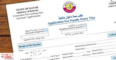 RESIDENTS OF QATAR CAN NOW APPLY FOR FAMILY VISIT VISAS ONLINE | Visa
