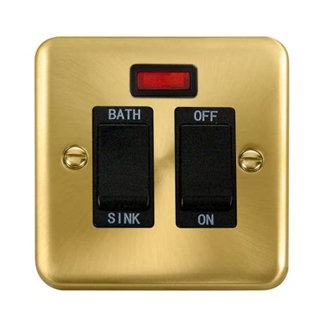 Click Deco Plus 20a Dp Sinkbath Switch W Neon Dpsb024bk At Ukes