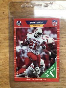 There are 153 barry sanders card for sale on etsy, and they cost 29,14 $ on average. Barry Sanders 1989 Pro Set Rookie Card RC #494 Detroit Lions | eBay