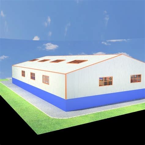 Industrial Building High Res 3d Model Cgtrader