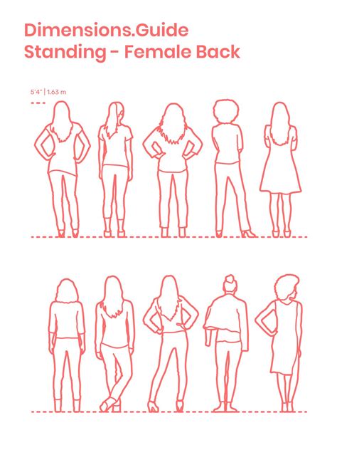 Standing Female Back Sketches Of People Drawing People Posture