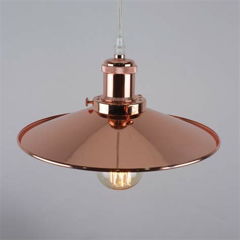 Modern Vintage Industrial Copper Ceiling Light Shade Pendant