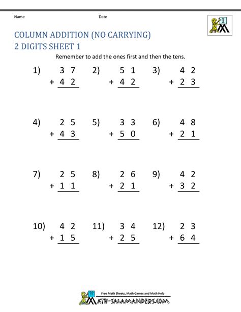 1st Grade Math Worksheets Best Coloring Pages For Kids First Grade