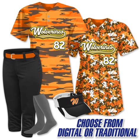 Camo Softball Jersey More Color Combos Than Ever Team Sports Planet