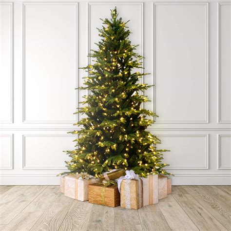 martha stewart natural pine pre lit artificial christmas tree petagadget