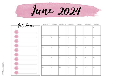 Free Printable June 2024 Calendar Customize Online