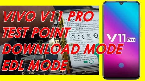 Vivo V11 Pro Test Point Edl Mode Youtube