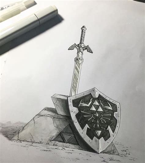 How To Draw Master Sword