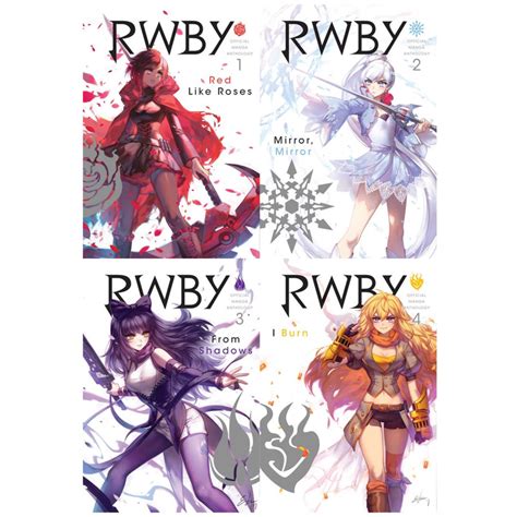 Rwby Official Manga Anthology Collection Set Of Paperback Volumes 1 4
