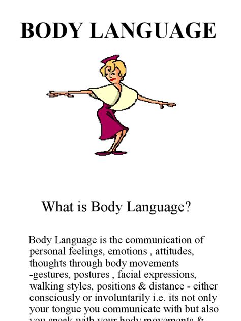 Body Language Ppt Scribd India
