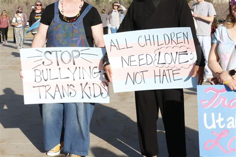 People Rally At Capitol To Support Transgender Youth In Utah The Daily Universe