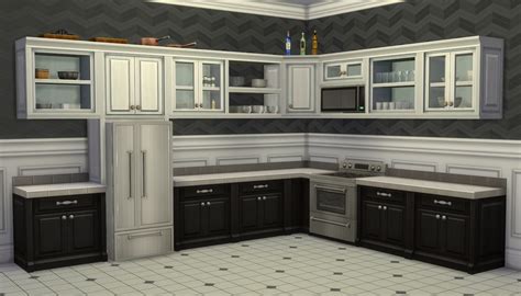 Mod The Sims S Cargeaux Cabinets Expansion Sims 4 Kitchen Cabinets