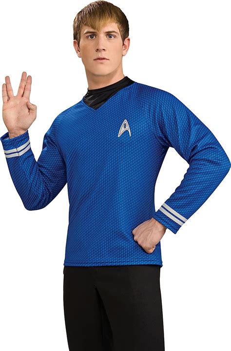 Rubies Mens Star Trek Uniform Costume Top With Emblem