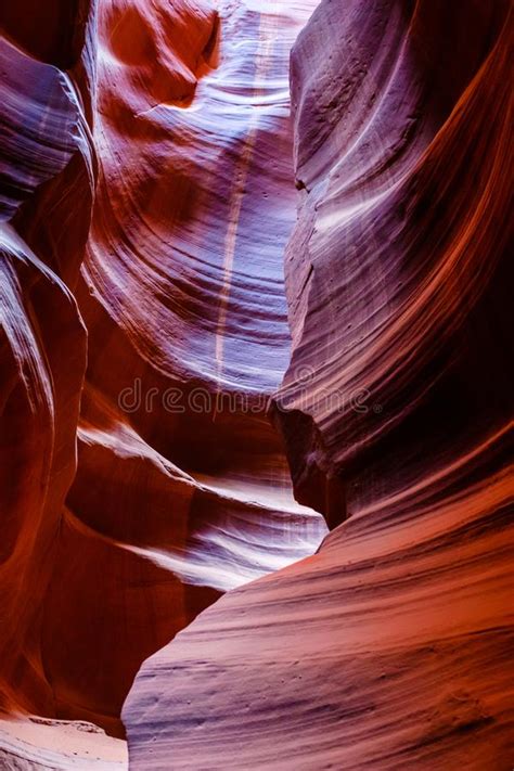 Inside The Beautiful Antelope Canyon In Arizona Stock Image Image Of