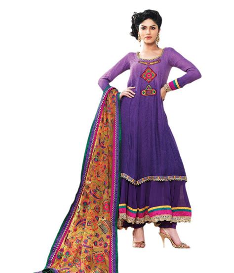 Indian Wholesale Clothing Purple Georgette Unstitched Dress Material Buy Indian Wholesale
