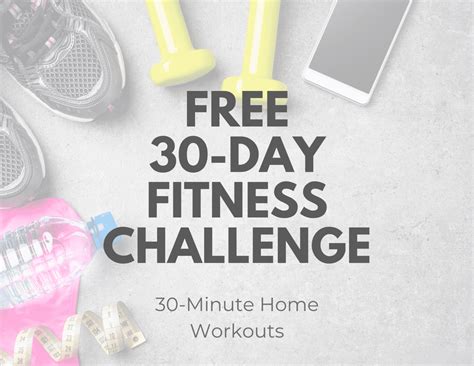 Free 30 Day Intermediate Home Workout Challenge Love Your Bod