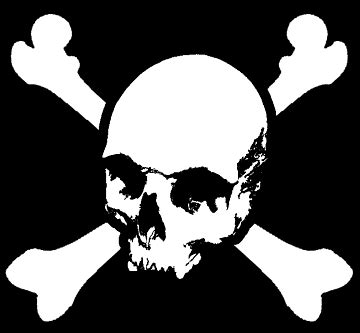 Free Download Monkey D Luffy Shanks Piracy Jolly Roger Stencil Pirate Flag Flag Monochrome