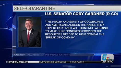 Senator Cory Gardner To Self Quarantine Youtube