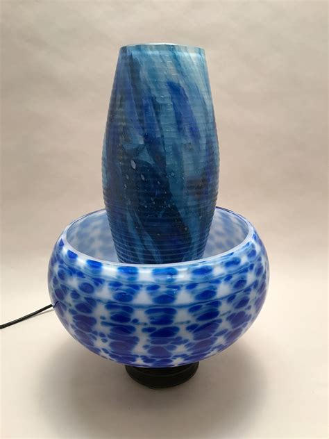 Lotus Lamp By Dierk Van Keppel Art Glass Table Lamp Artful Home