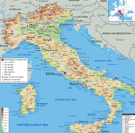 Italia Mapas Geográficos De Italia Italy Map Map Of Italy Regions