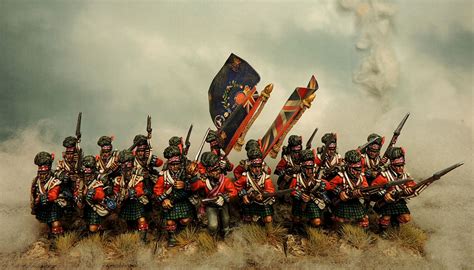 42nd Highland Regiment Of Foot Of Warlord Painted By Francesco Thau