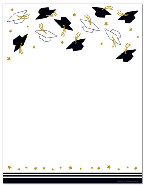 Free Printable Graduation Stationery Paper Get What You Need For Free